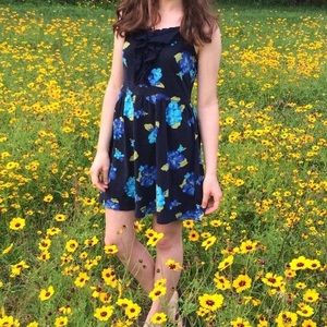 Cherokee girls navy floral dress